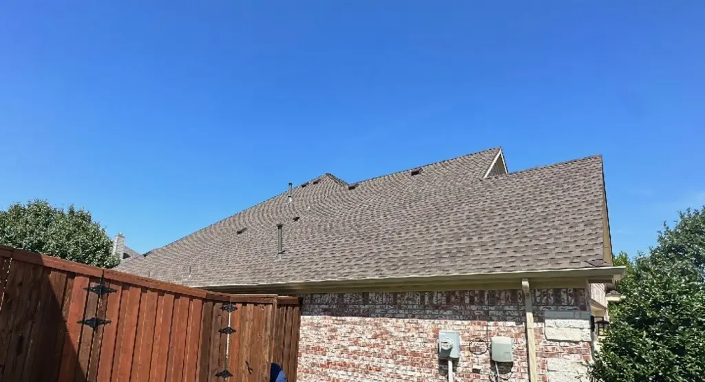 Completed roof replacement project in Zebulon